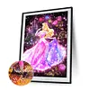 Princesses-Compl&egrave;te Rond Peinture au Diamant-30*40CM