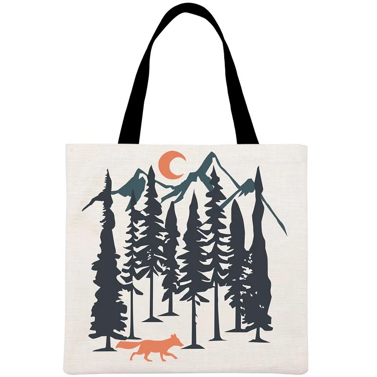 Nature landscape Hiking Printed Linen Bag-Annaletters