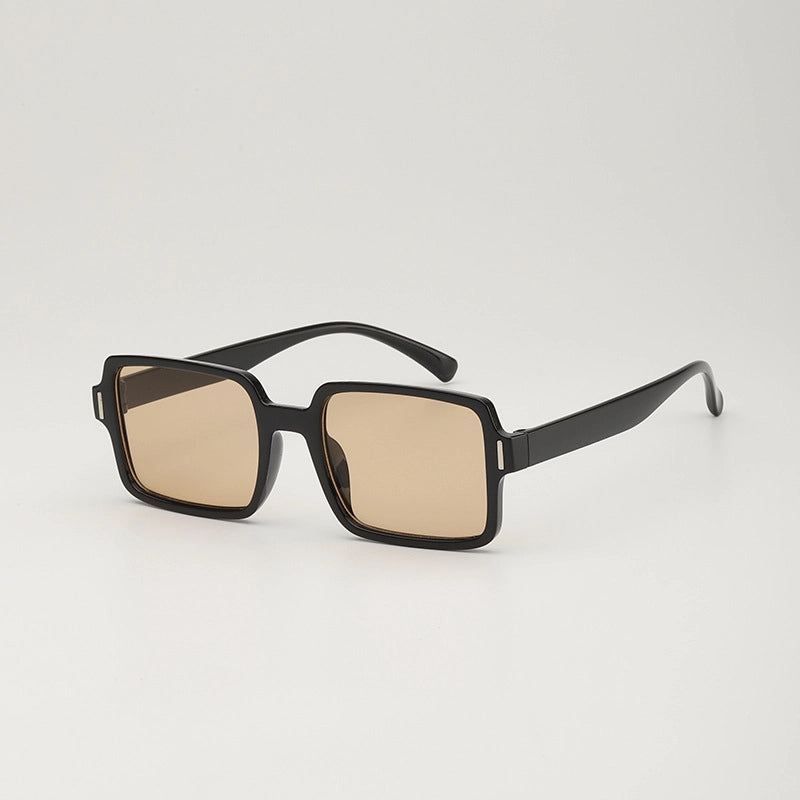 Elegant Basic Leopard Ac Square Full Frame Women’s Sunglasses