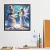 Diamond Painting -DIY Round Drill Angel Snowman(40x40cm)