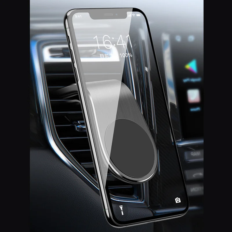 Universal Car Phone Holder, Mobile Phone Navigation Magnetic Holder, Magnetic Adhesive Car Air Outlet Navigation