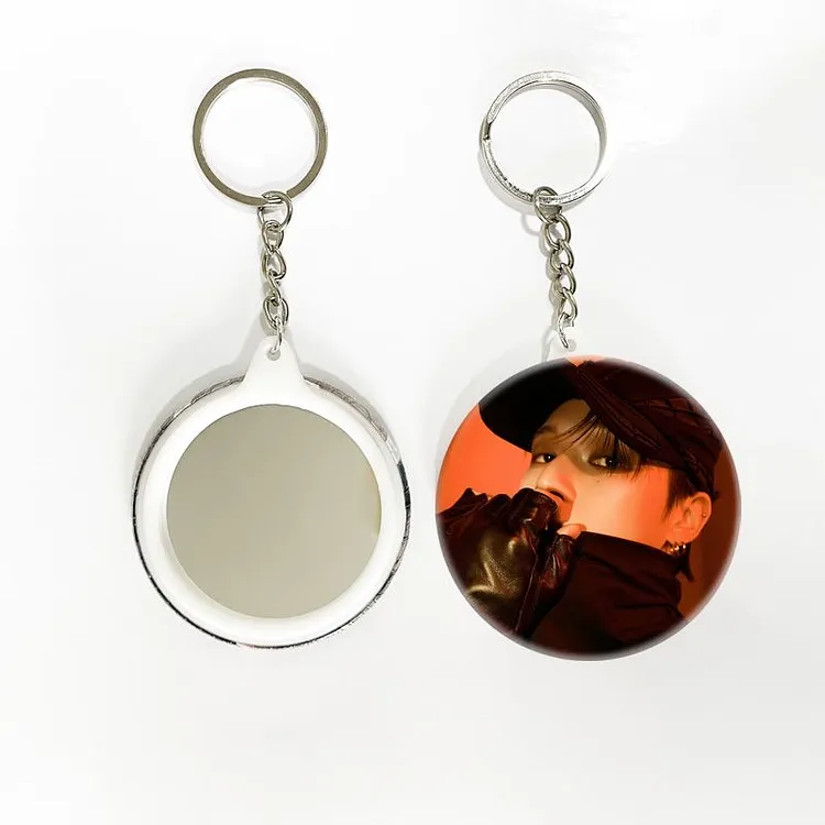 Ateez Golden Hour Part. 3 Photo Badge Mirror Keychain