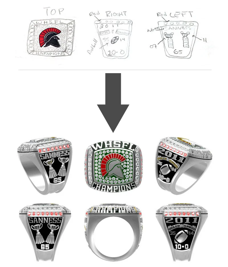 Personalized World Championship Ring – Untamed Pack