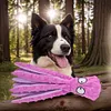2Pcs Octopus Dog Toy No Stuffing Squeaky Plush Puzzle Toy Interactive Chew Toy