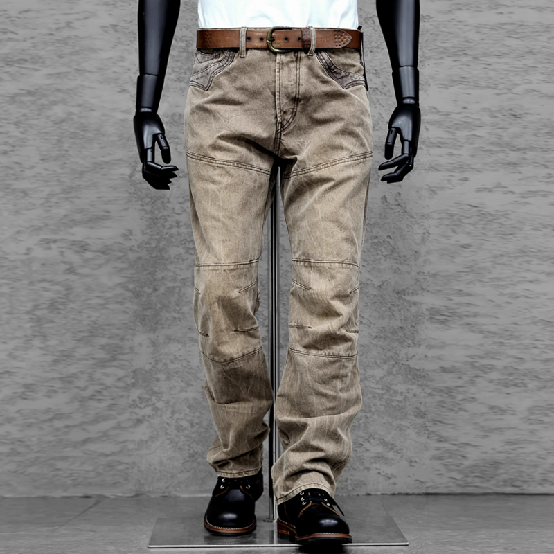 Vintage Heavy Washed Distressed Canvas Cargo Pants