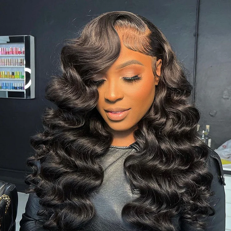 HD Lace 15A Grade Hair Double Drawn Loose Wave Human Hair Wig 13x4 Lace Frontal Human Hair Wigs