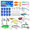 Fishing Lure Kit Soft and Hard Bait Jig Hooks Fishing Accessories Gifts for Men