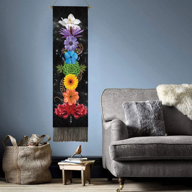Moon Phases Tapestry Wall Art Hanging Tarot Witchcraft Tapestries HD Printing Sun Moon Tapestry Psychedelic Decor Tassel Carpet