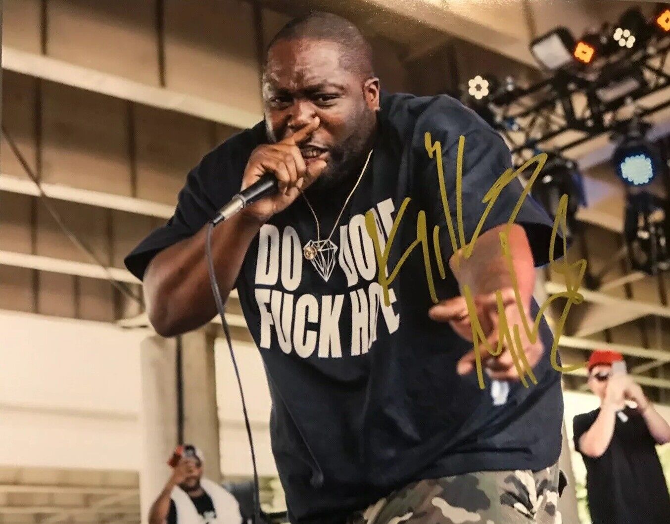 KILLER MIKE HAND SIGNED 8x10 Photo Poster painting RUN THE JEWELS HIP HOP RAPPER RARE AUTHENTIC!