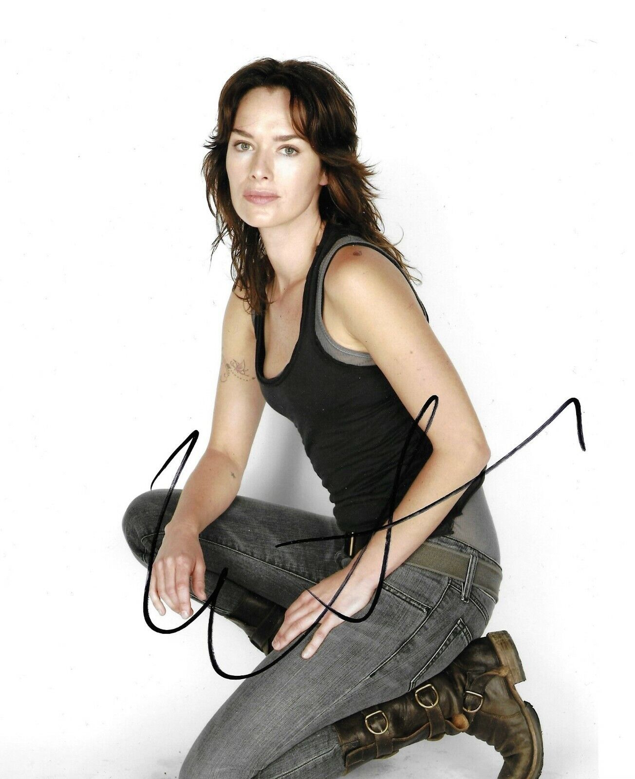 Lena Headey Signed Terminator: The Sarah Connor Chronicles 10x8 Photo Poster painting AFTAL