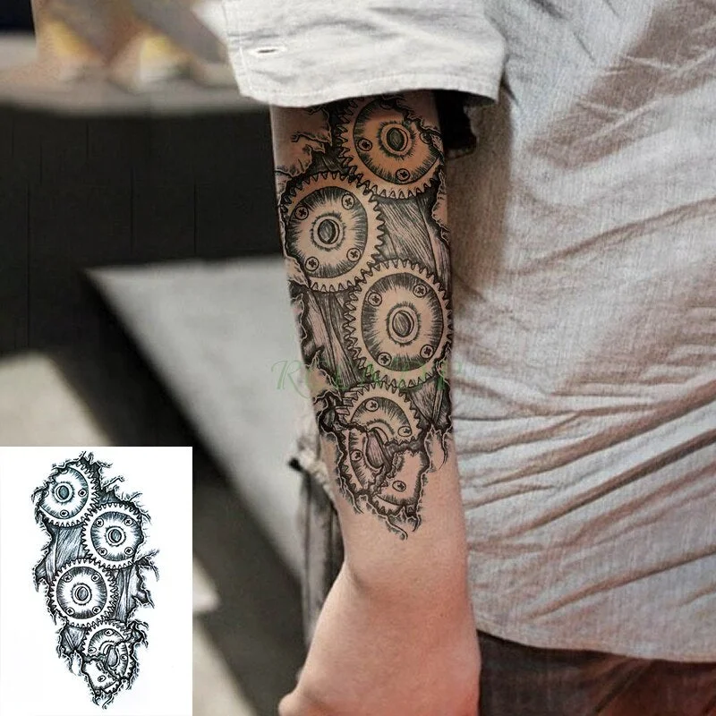 Waterproof Temporary Tattoo Sticker Tribal totem old school fake tatto flash tatoo tatouage Stickers hand arm for girl women men
