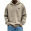 Men's Retro Washed Distressed Lace Up Comfort Hoodie