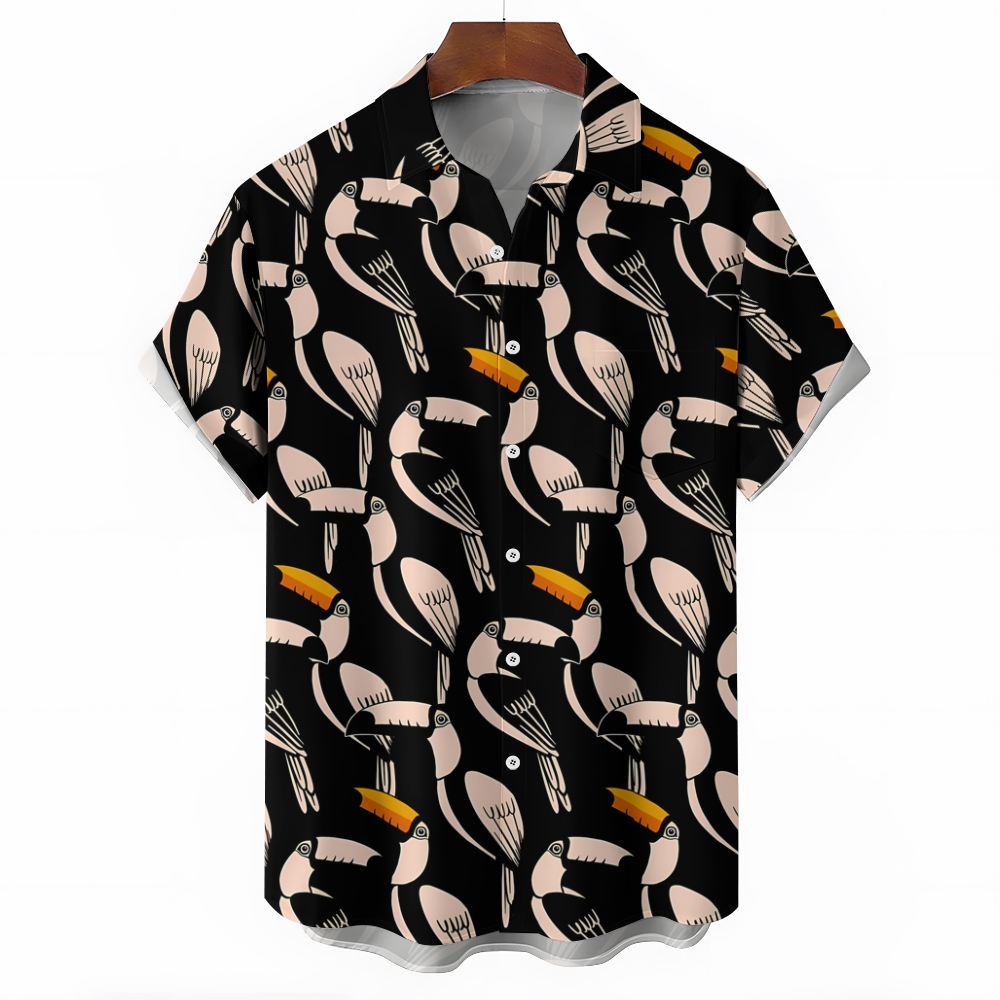 Parrot themed Hawaiian shirt