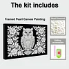 DIY Pearl Painting Owl for Home Wall Decor with Frame(20x30cm)