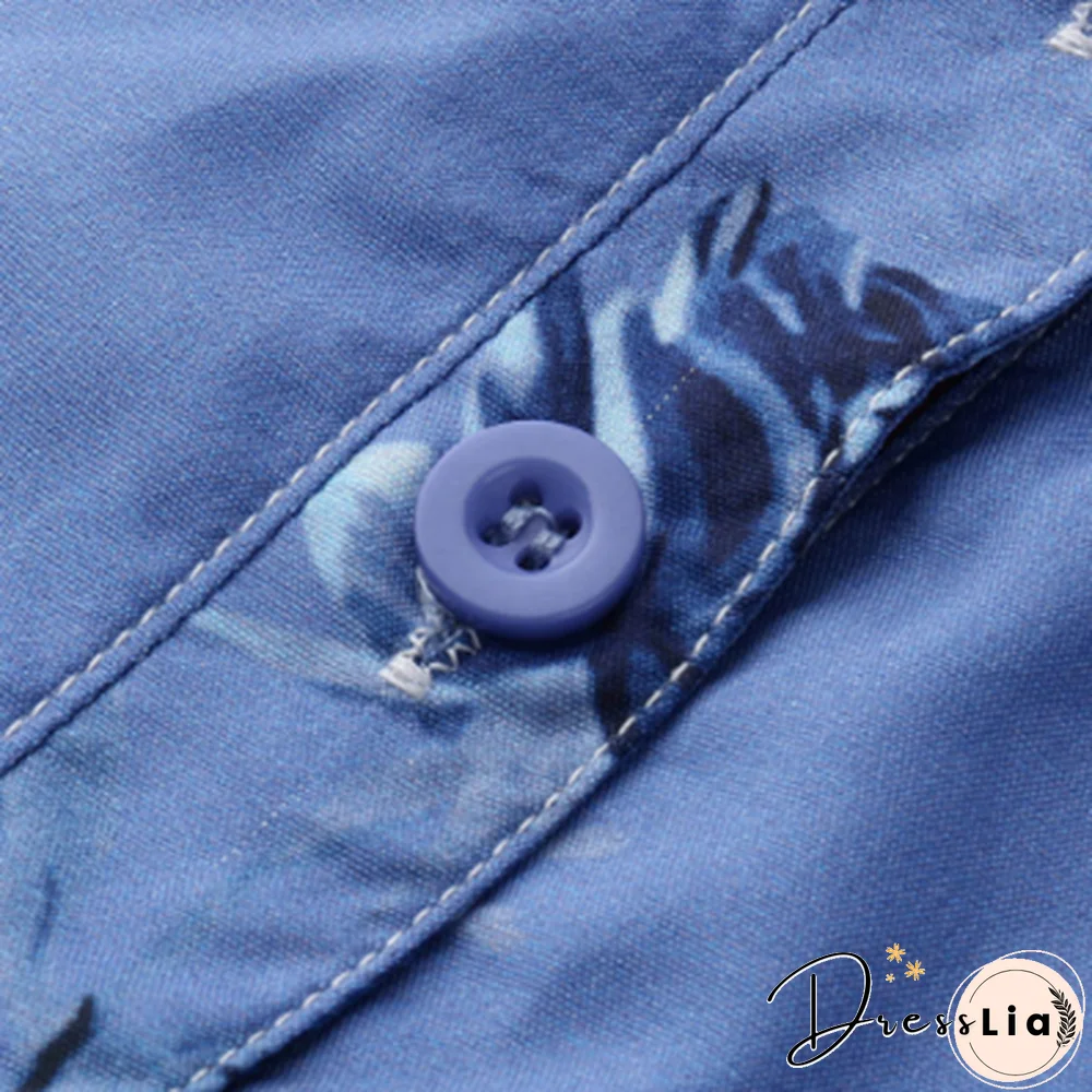 Women Floral Plus Size Short Sleeve Casual Summer Blouses