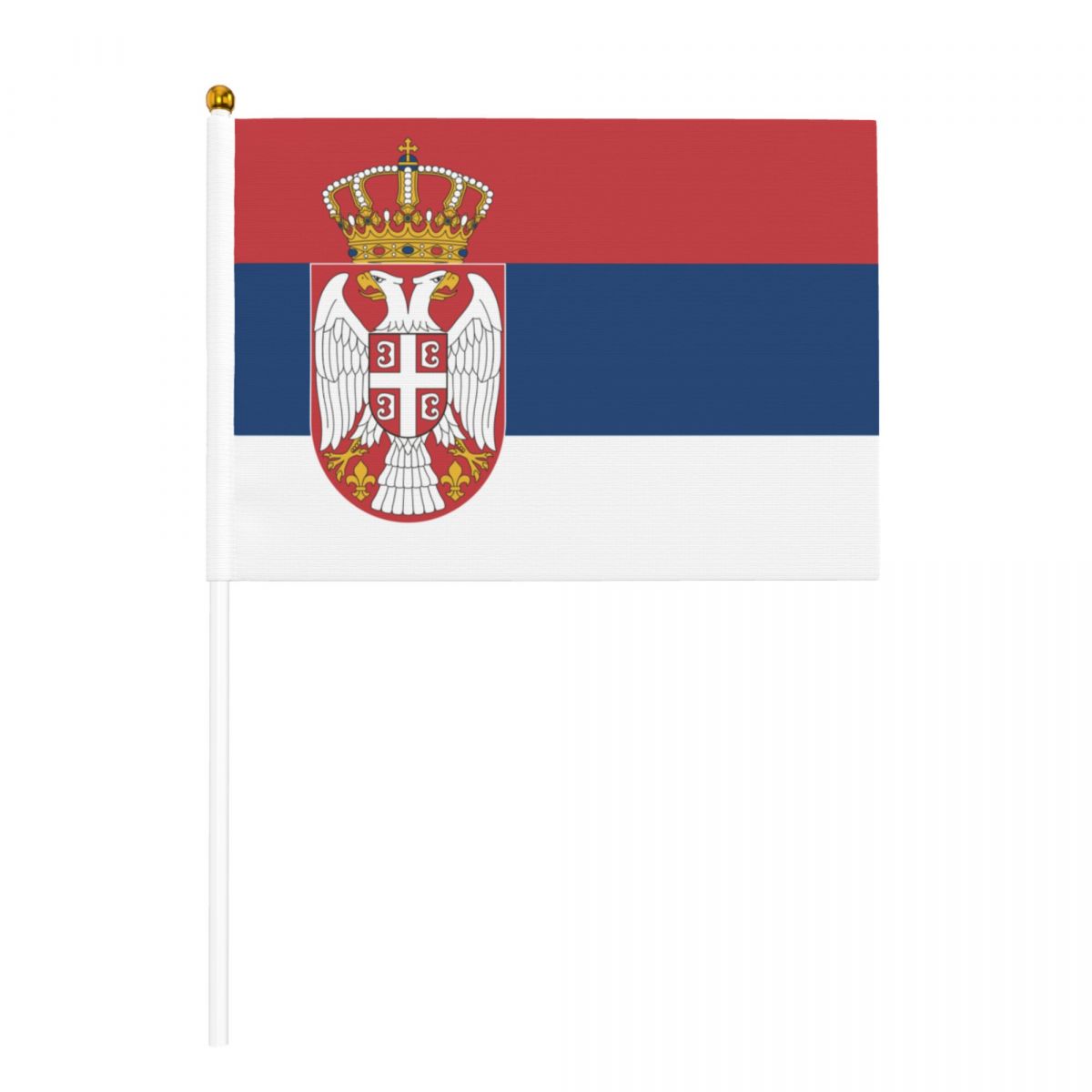 Serbia Flag Small Stick Mini Hand Held Flags