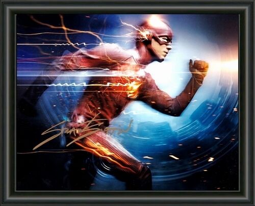 THE FLASH Grant Gustin SIGNED TV SERIES - A4 AUTOGRAPHED Photo Poster painting POSTER  POST