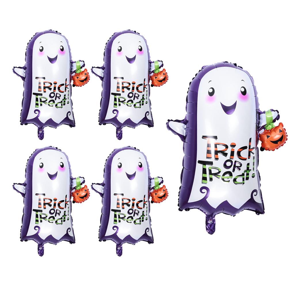 

2/ Cute Halloween Ghost Pumpkin Foil Balloons Kids Festival Party Decor, 5pcs, 501 Original