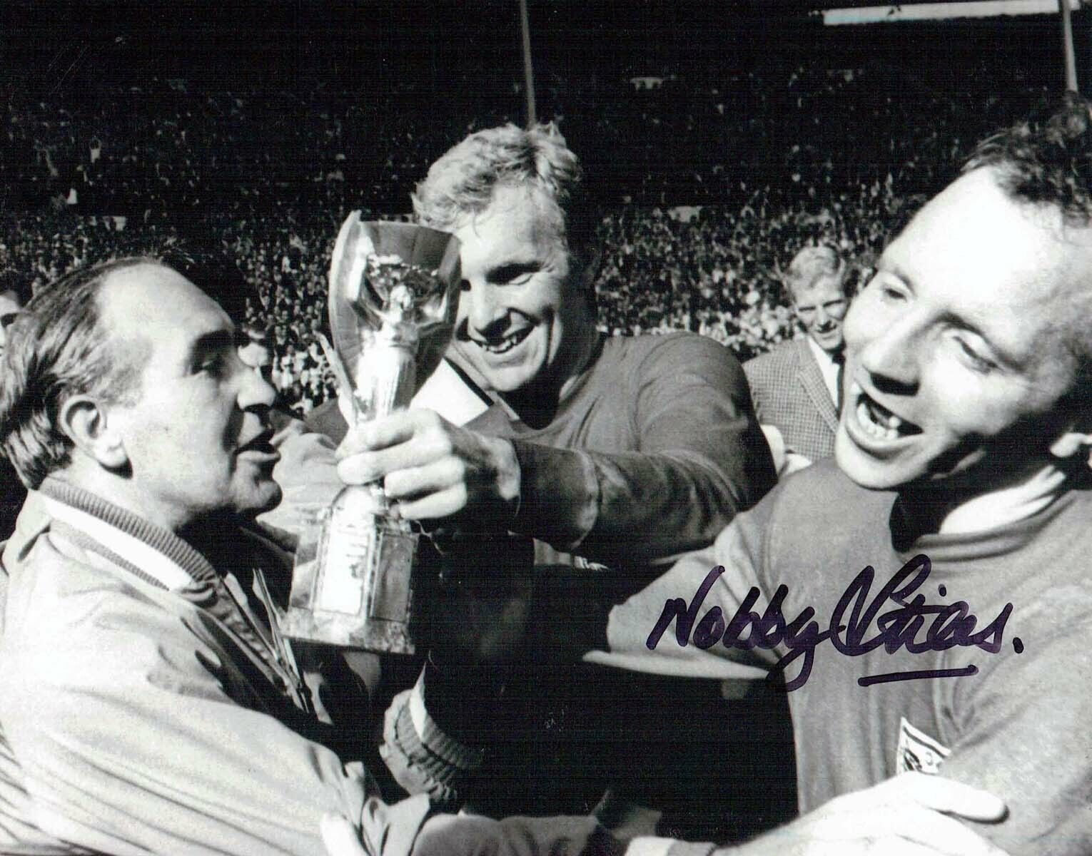 Nobby STILES ENGLAND World Cup 1966 Autograph Signed Final Photo Poster painting AFTAL RD COA