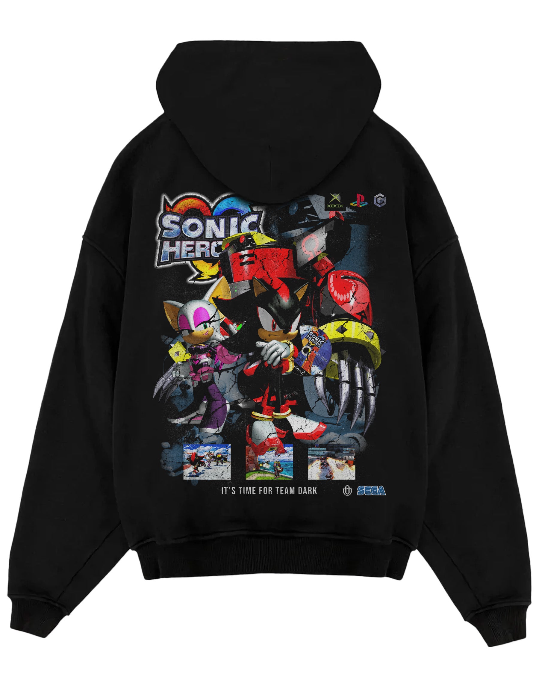 Video Games 'Sonic Heroes: Team Dark' Oversized Hoodie