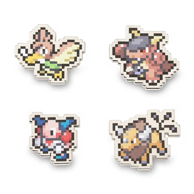 Farfetch'd, Kangaskhan, Mr. Mime & Tauros Pokémon Pixel Pins (4-Pack)