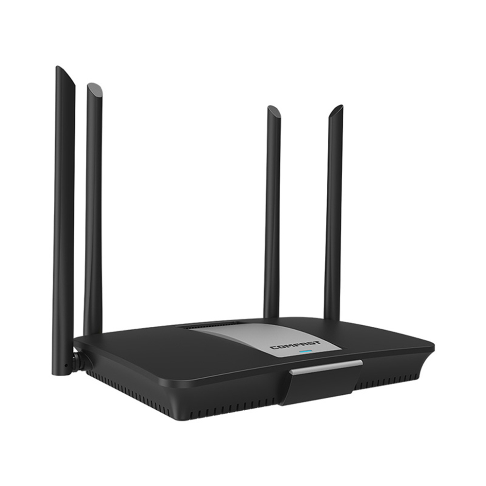 

COMFAST Dual Band 2.4G+5G WiFi Router 4 Antenna 1200Mbps Wireless Extender, Had, 501 Original