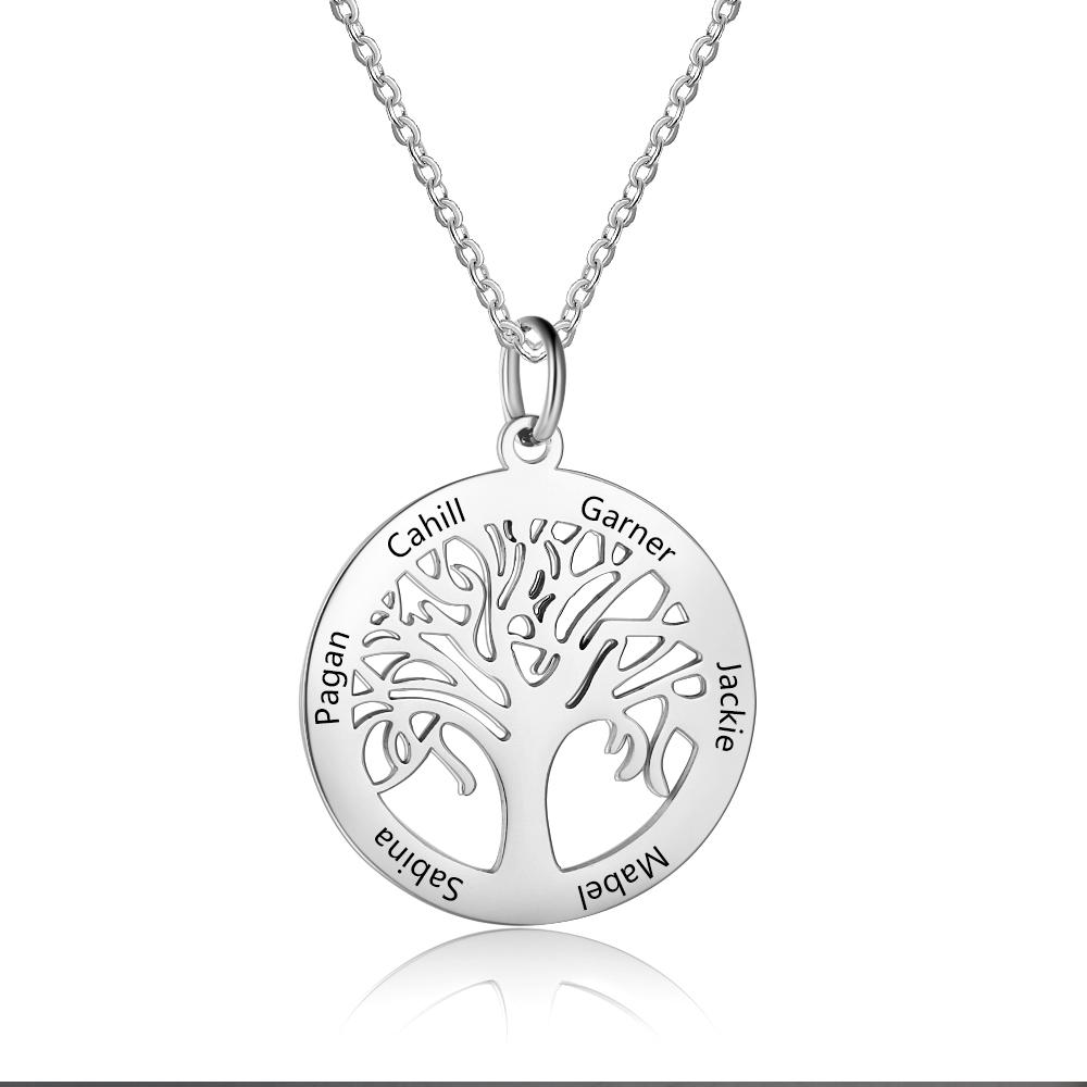 Women's Family Tree Engraving 6 Names