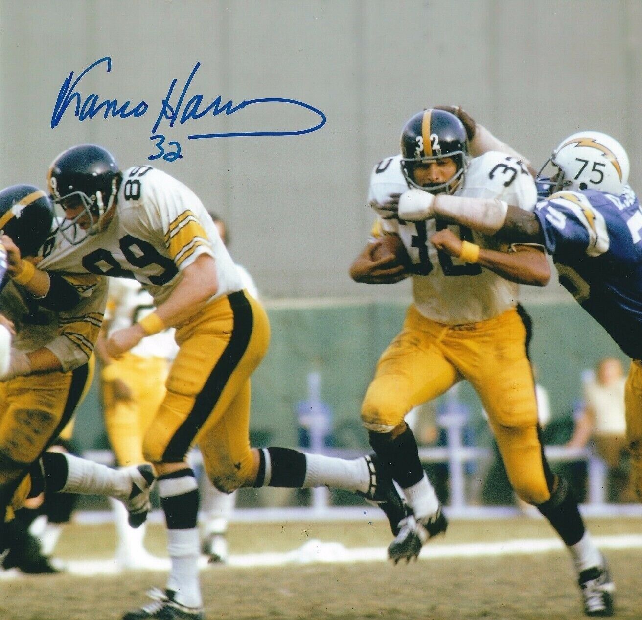 Franco Harris Autographed Signed 8x10 Photo Poster painting Steelers HOF REPRINT