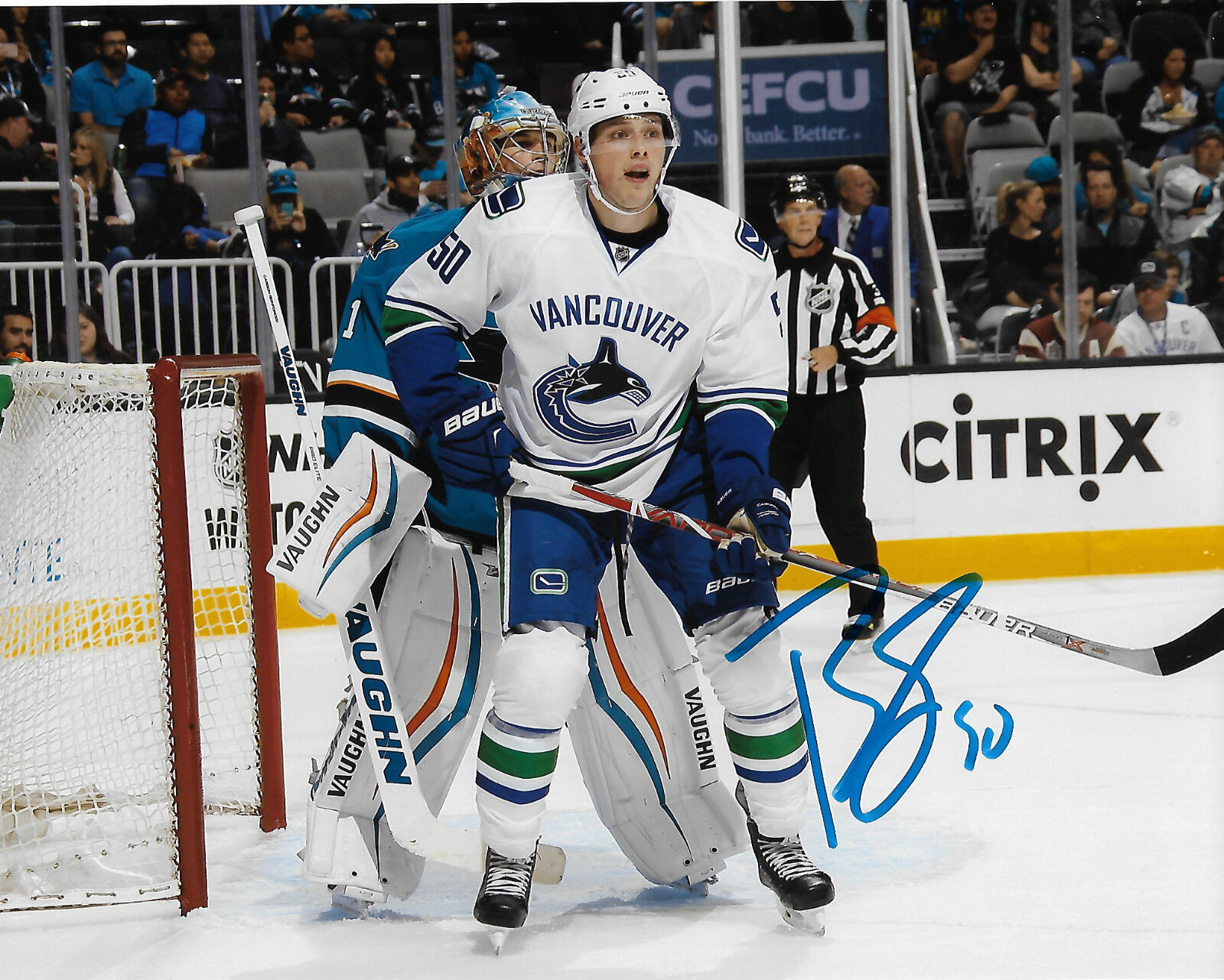 Vancouver Canucks Brendan Gaunce Signed Autographed 8x10 NHL Photo Poster painting COA A