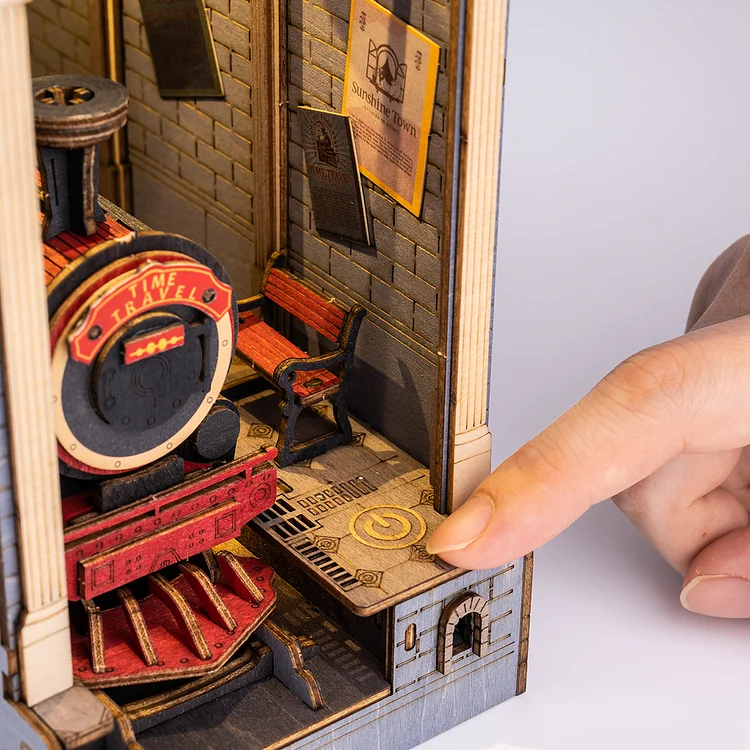 Time Travel 3D Wooden DIY Book Nook – DIYative™