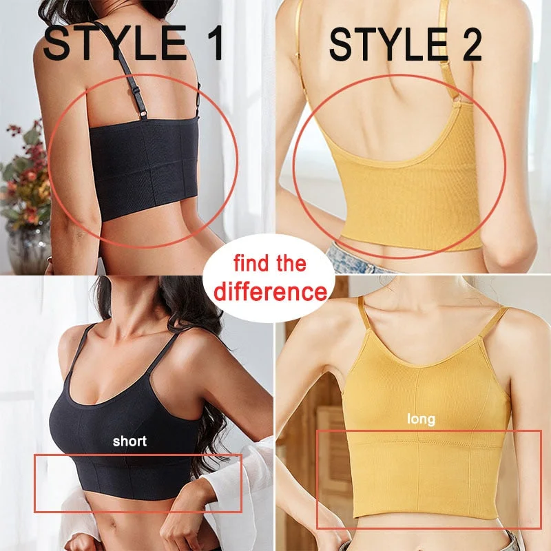 Women Tank Crop Top Sexy Female Underwear Seamless Crop Tops  Lingerie Femme Strap Adjustable Camisole Street Fashion Woman Top