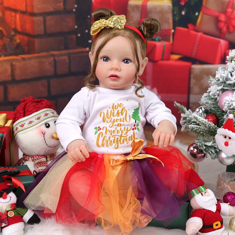 Babeside Daisy 20'' Christmas Cutest Realistic Reborn Baby Doll Blue Eyes Girl