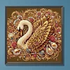 Cygne-Peinture spéciale partielle au diamant-30*30cm