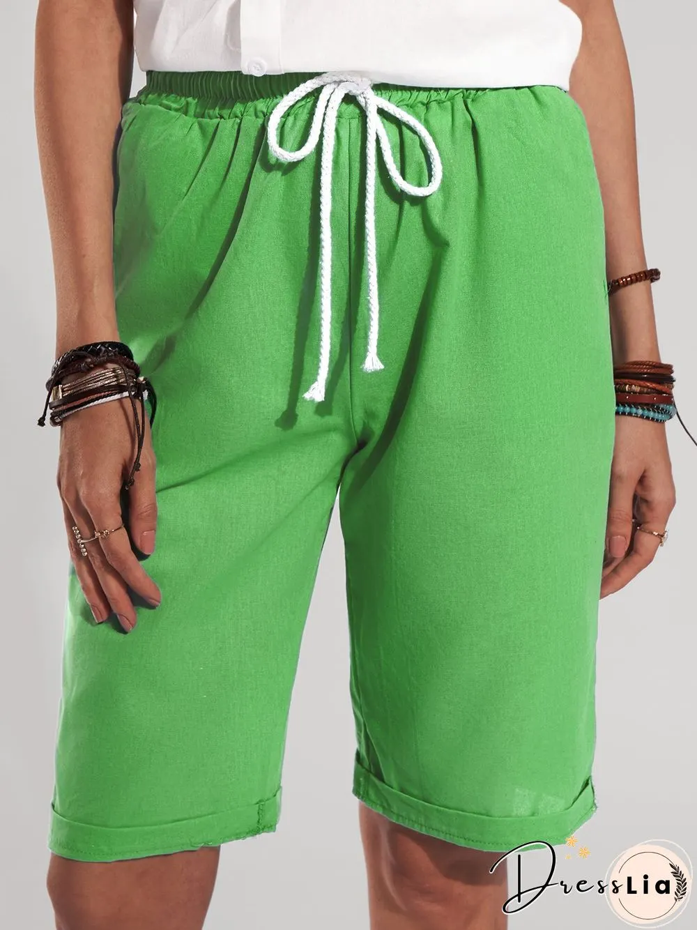Cotton and linen women's trousers, thin casual pants, nine-point pants, five-point Shorts