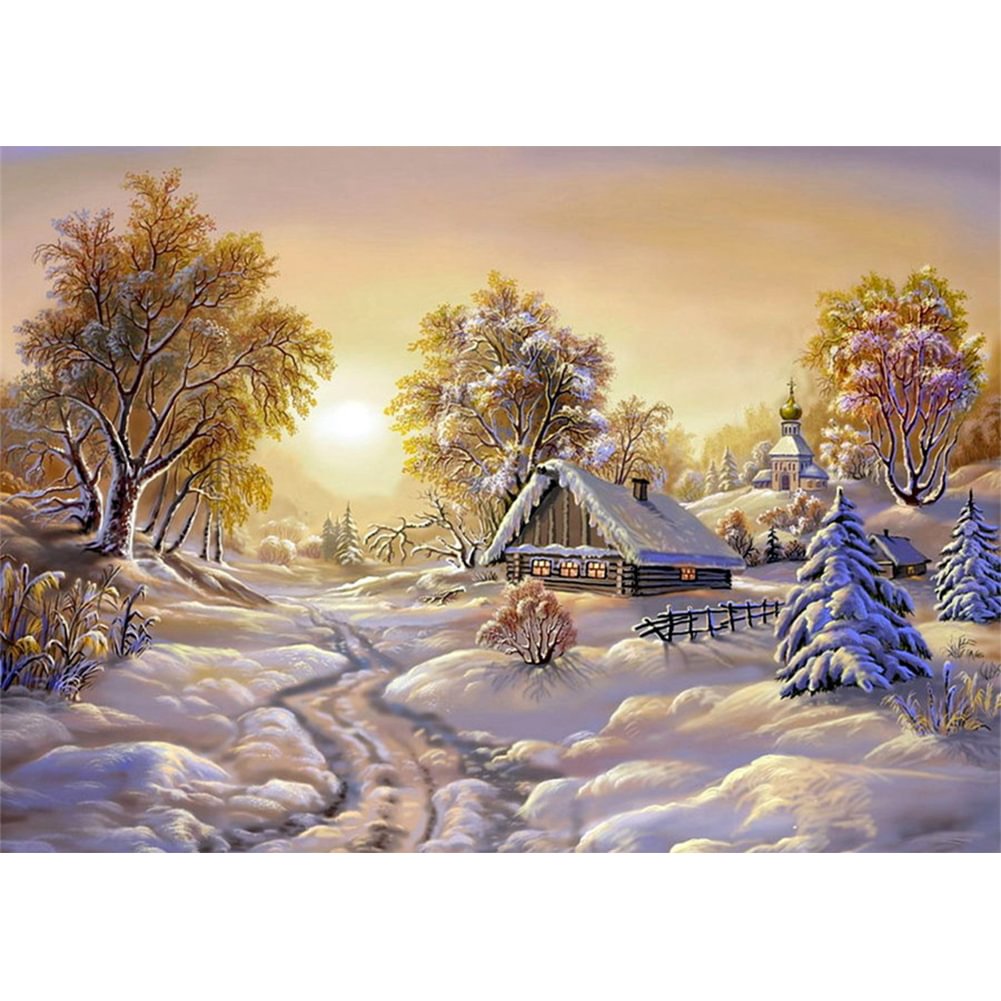 Snow - Full Round - Diamond Painting