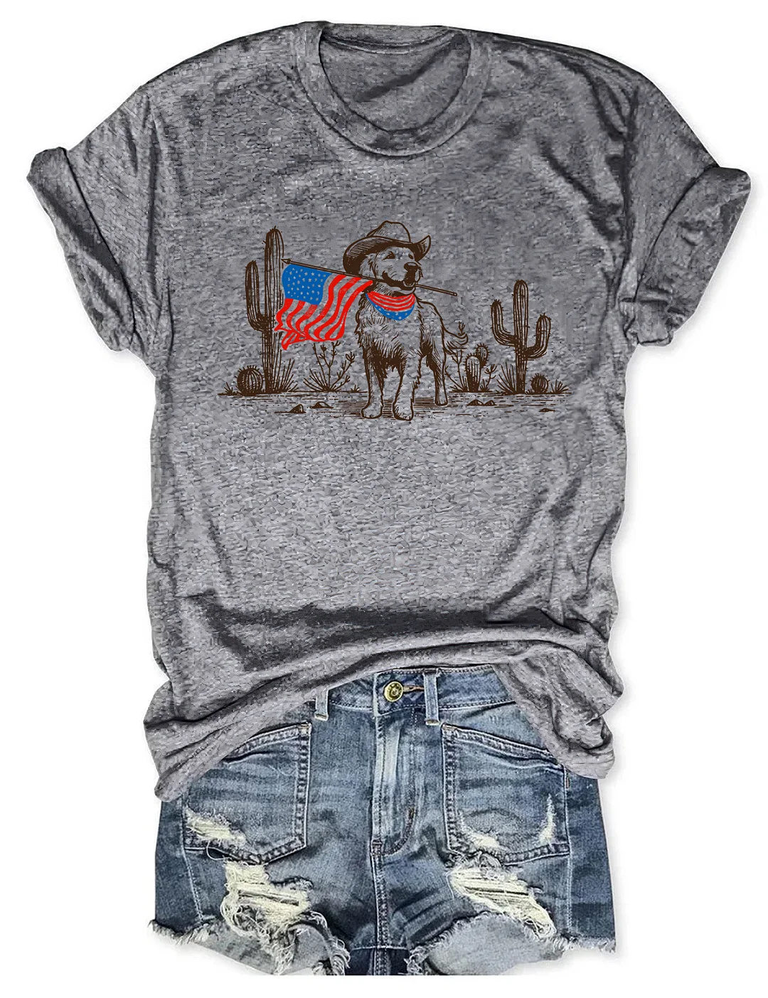 Golden Retriever 4th Of July T-shirt