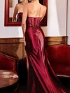Beaded Asymmetric Bandeau Evening Maxi Dress