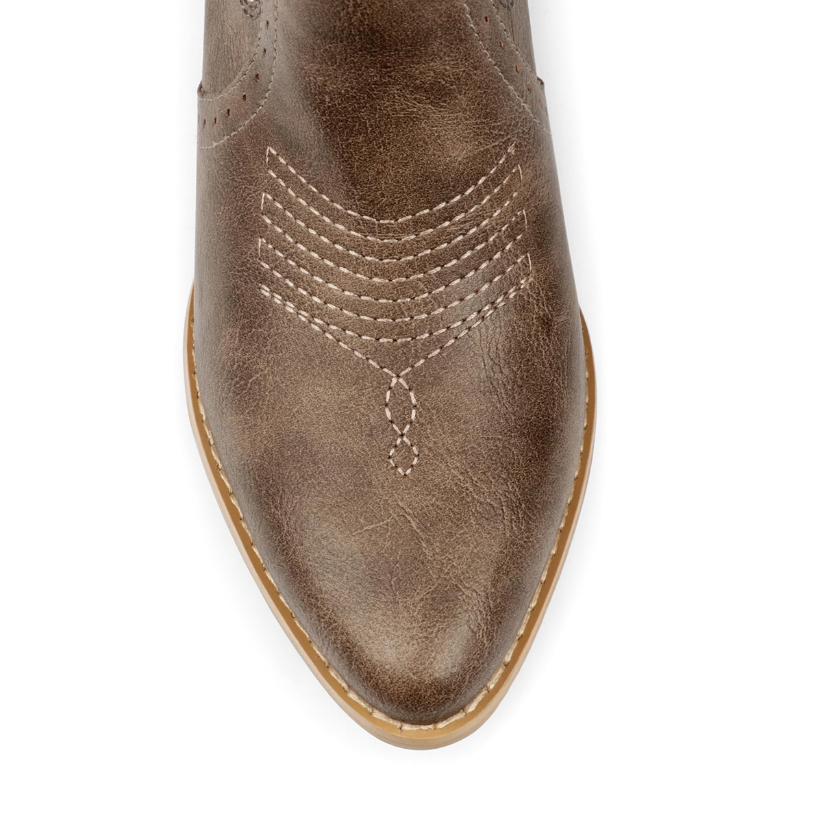 2" Women's Pointed Toe Embroidered Cowboy Boots Vintage Style Western Cowgirl Boots-MERUMOTE