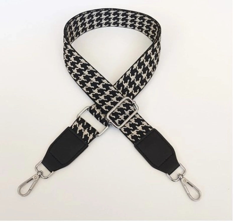 Houndstooth Shoulder Bag Accessory Strap Adjustable Wide Shoulder Strap Single Shoulder Crossbody Stylish Bag Accessories Color Package Strap