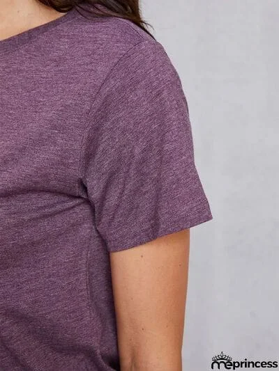 Round Neck Short Sleeve T-Shirt