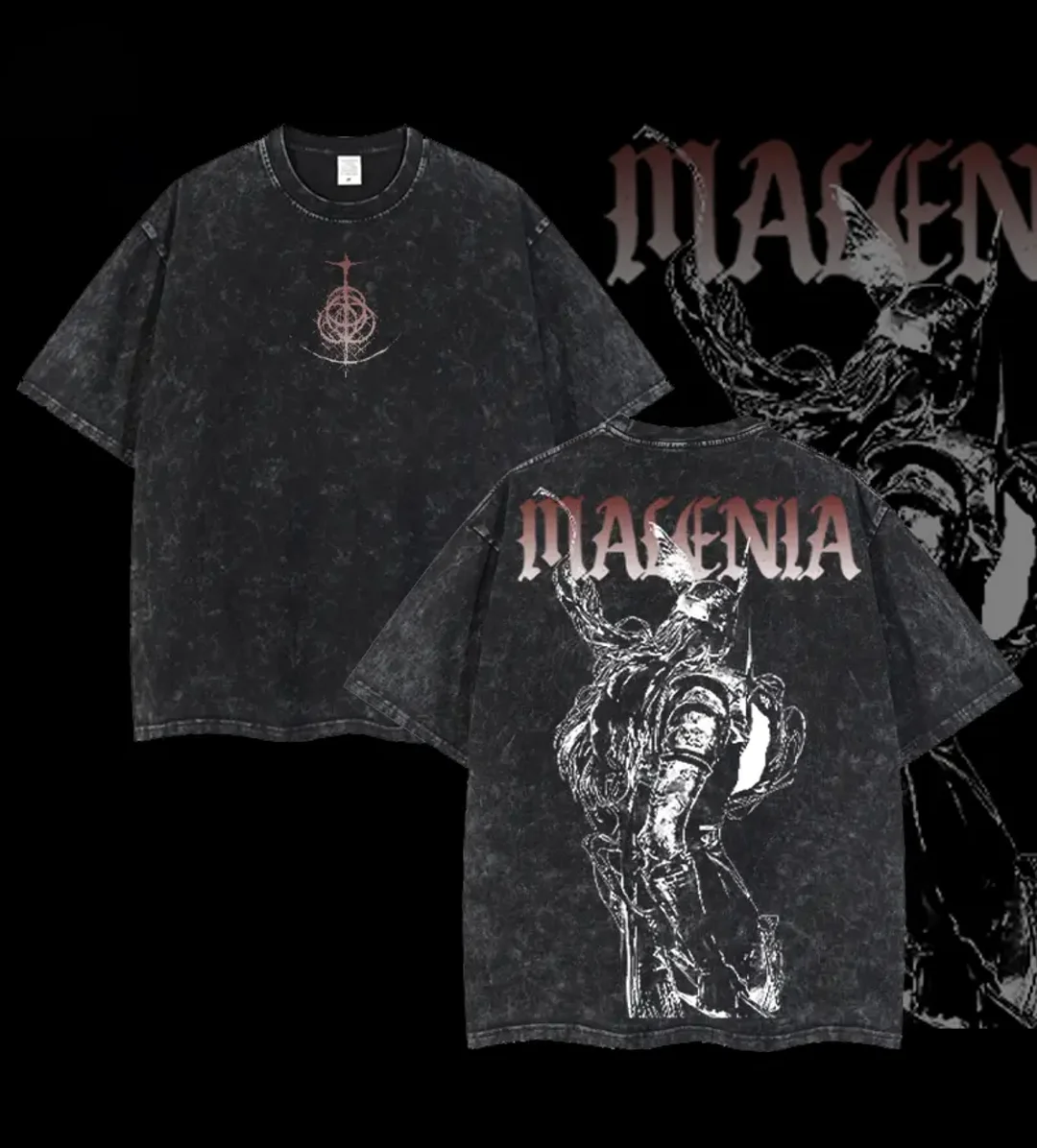 Elden Ring Malenia Printed Unisex Washed T-Shirt