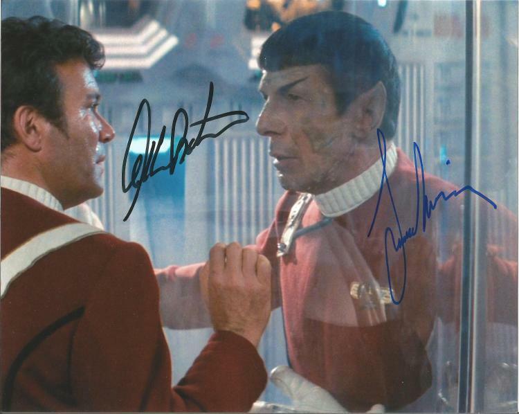 LEONARD NIMOY & WILLIAM SHATNER STAR TREK Signed Photo Poster paintinggraph TV Actors - Preprint