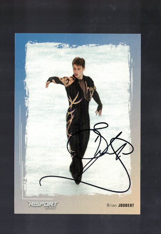 Brian Joubert Olympic France Figure Skating Signed 4x6 Photo Poster painting Card Our COA