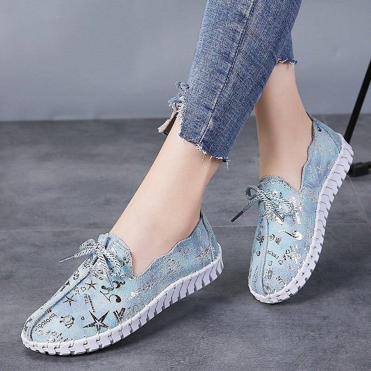 Summer New Leather Casual Loafers Slip On Shoes For Women High Quality Breathable Woman Flats Fashion Sapatos Das Mulheres