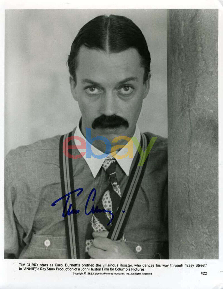 TIM CURRY Signed 8x10 Annie Photo Poster painting Autographed reprint