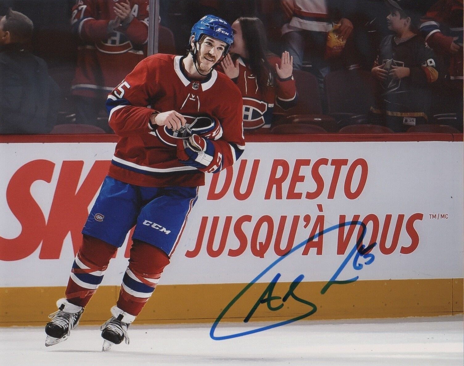 Montreal Canadiens Andrew Shaw Signed Autographed 8x10 NHL Photo Poster painting COA #3