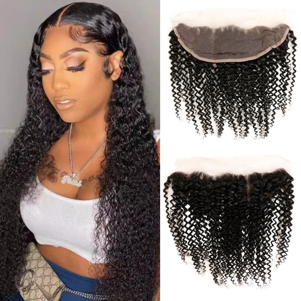 Kinky Curly 4PCS Bundles & 1PC Closure or Frontal – 5×5, 13×4 & 13×6 | 100% Human Hair | Transparent Lace Wig | Boruihair