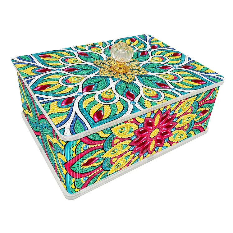 【Storage box】Mandala Diamond Painting Jewellery Storage Box for Necklaces Earrings Rings gbfke