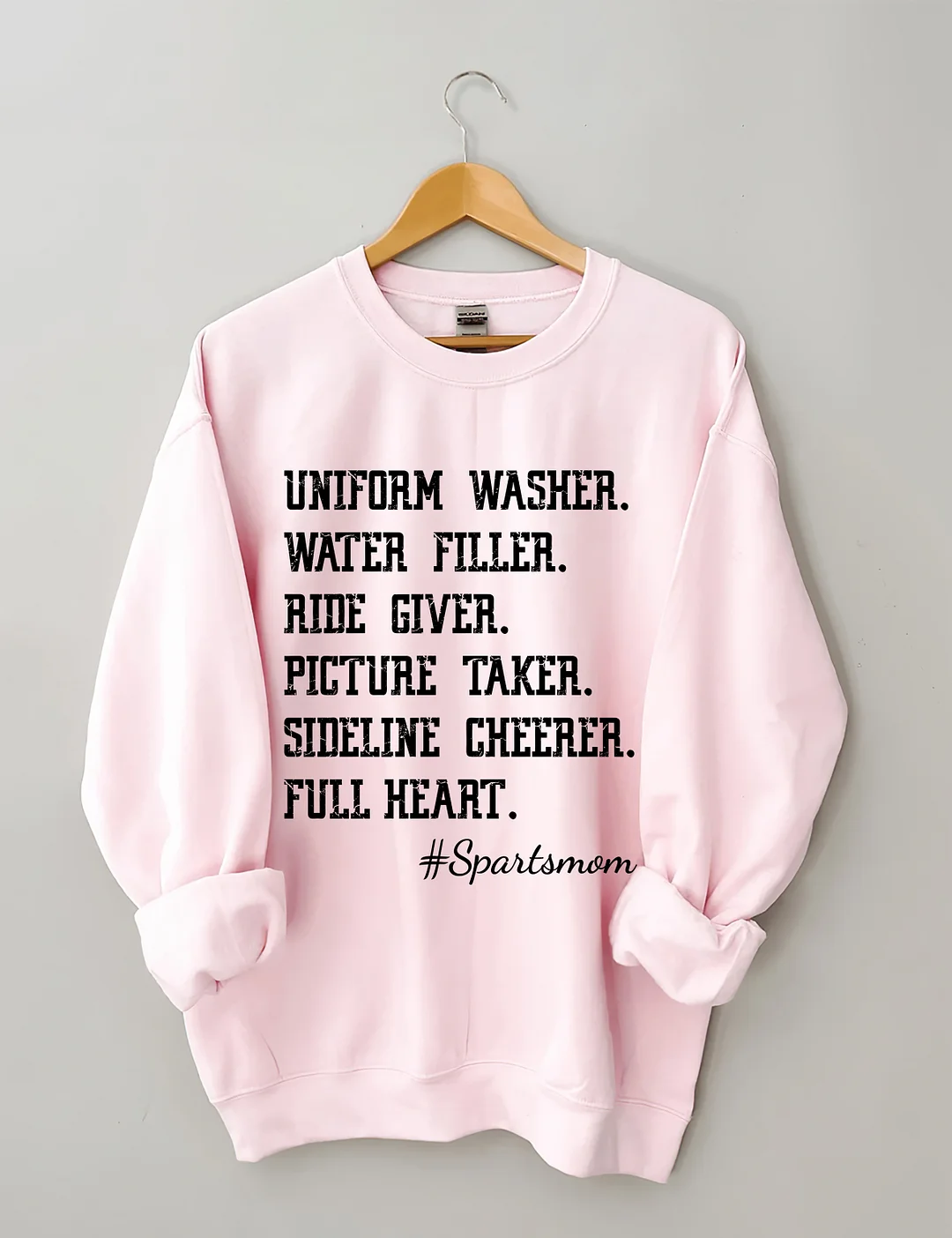 Uniform Washer Water Filler Ride Giver Picture Taker Sideline Cheerer Full Heart Sweatshirt