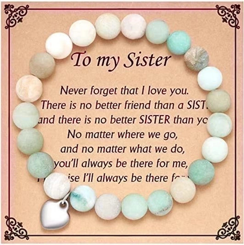 2 Pieces Retro Geometric Natural Stone Handmade Bracelets